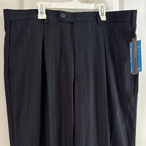 Perry Ellis Neo-Luxe Black Pinstripe Pants